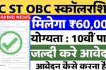 SC, ST, OBC Scholarship Yojana 2025