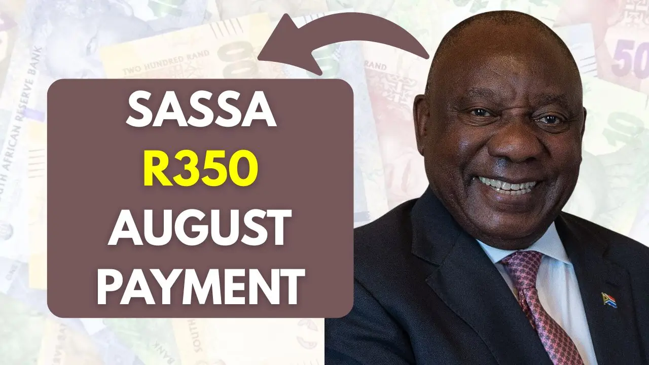 SASSA R350 (SRD R370) Grant Dates for August 2025 With Updated Rules